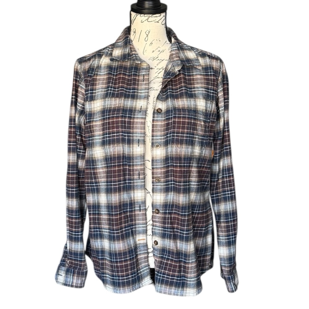 Carhartt Plaid Button-Down Flannel Shirt